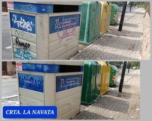 Balance de la campaña de limpieza de Galapagar: 600 grafitis retirados en dos meses