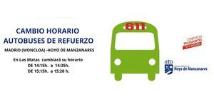 La Línea 611 de autobuses adapta sus horarios para los estudiantes de Hoyo que van al IES de Las Matas