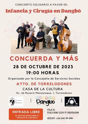 El Teatro Bulevar de Torrelodones acogerá en octubre un concierto solidario a favor de la ONG Cirugía en Dangbo