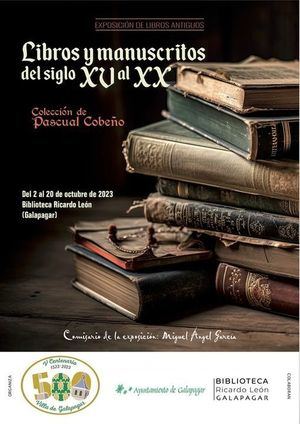 La Biblioteca Ricardo León de Galapagar acoge la exposición de libros antiguos de Pascual Cobeño