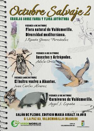 La Asociación Verdemorillo organiza la segunda edición del ciclo de conferencias ‘Octubre Salvaje’