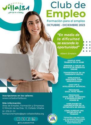 El Club del Empleo de Collado Villalba arranca con novedades como la formación en inteligencia artificial