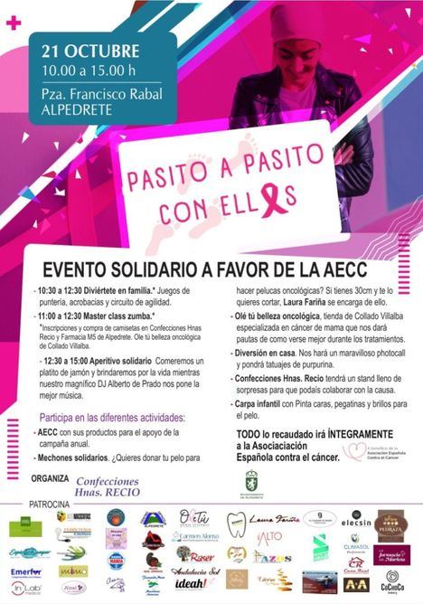 Alpedrete celebra ‘Pasito a pasito, con ellas’, evento solidario a favor de la Asociación Española contra el Cáncer