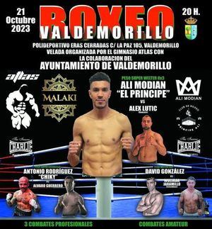 El Polideportivo Eras Cerradas de Valdemorillo acoge este sábado una nueva velada de boxeo con Ali Modian