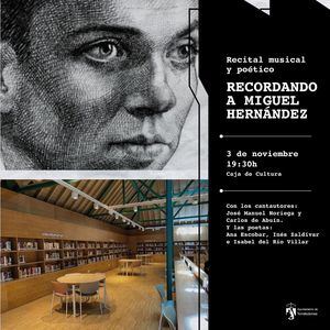 Torrelodones celebrará un homenaje al poeta Miguel Hernández el próximo 3 de noviembre