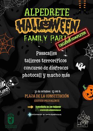 Alpedrete organiza una fiesta familiar de Halloween para la tarde del 31 de octubre