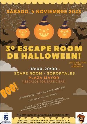 Hoyo de Manzanares organiza un Escape Room terrorífico este sábado en la Plaza Mayor