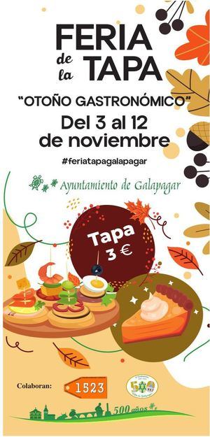 Galapagar celebra, del viernes 3 al domingo 12 de noviembre, su Feria de la Tapa