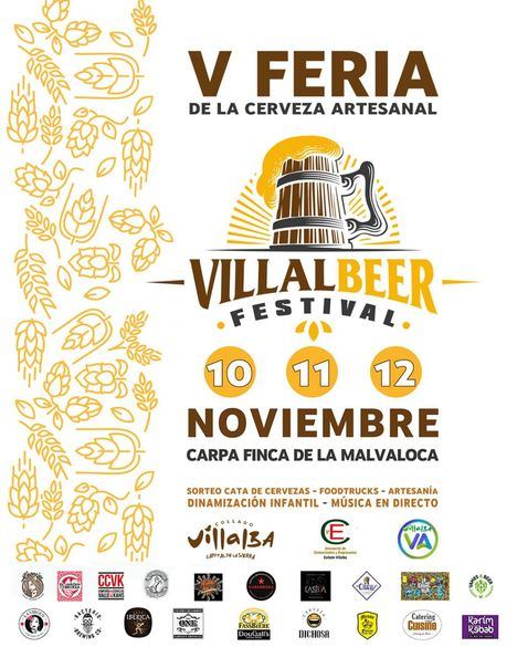 Este fin de semana, Collado Villalba celebra la V edición de su Feria de la Cerveza Artesanal, VillalBeer