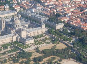 Vista aérea del Paseo de Don Juan en San Lorenzo de El Escorial