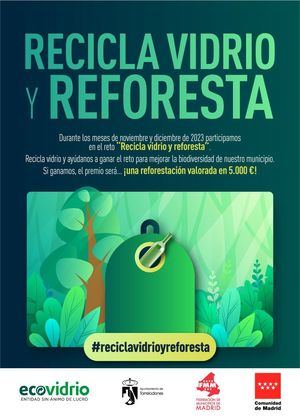 El Ayuntamiento de Torrelodones lanza con Ecovidrio la campaña ‘Recicla vidrio y reforesta’
 