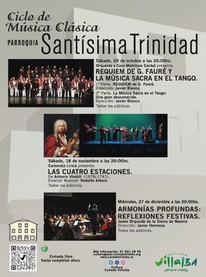 La Camerata Lírica presenta ‘Las Cuatro Estaciones’ de Vivaldi en la Iglesia de la Santísima Trinidad de Collado Villalba