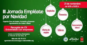 Collado Villalba organiza el 21 de noviembre la tercera Jornada Empléate por Navidad