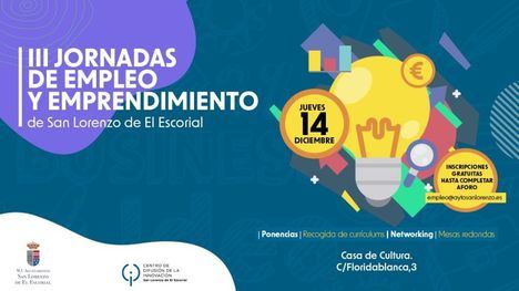 San Lorenzo de El Escorial organiza sus III Jornadas de Empleo y Emprendimiento