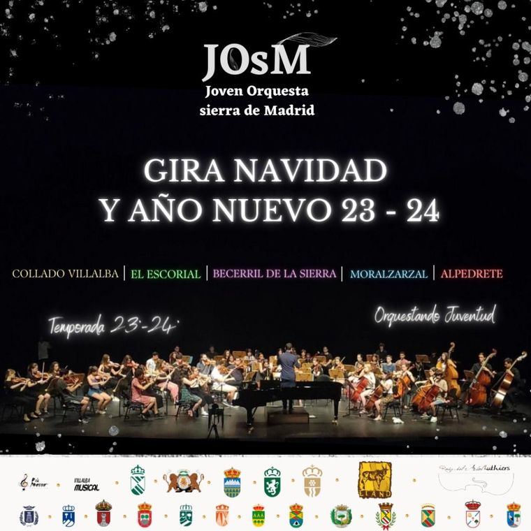 La Joven Orquesta inaugura la temporada 23/24 con conciertos en Collado Villalba, El Escorial, Becerril, Alpedrete, Moralzarzal y Las Rozas