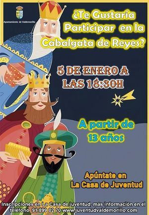 Valdemorillo busca voluntarios que quieran colaborar con la Cabalgata de Reyes
