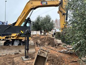 Galapagar inicia los trabajos para resolver los problemas de inundaciones en el colegio San Gregorio