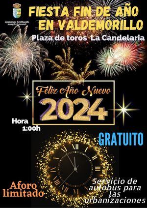 Valdemorillo recibirá el 2024 con una gran Fiesta de Fin de Año en la Plaza de Toros
