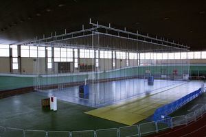 El velódromo de Galapagar acoge una prueba de atletismo indoor de la Agrupación Deportiva de la Sierra