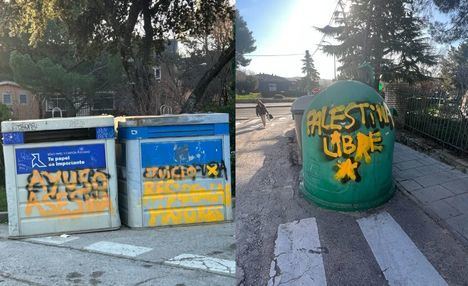 El Ayuntamiento de Hoyo de Manzanares denuncia actos vandálicos y pintadas en el municipio