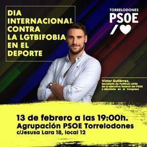 El PSOE de Torrelodones organiza un acto sobre la LGTBifobia en el deporte