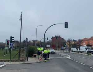 El Escorial realizará esta semana labores de sincronización de los semáforos de la M-600