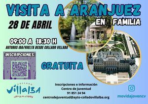 El Programa de Excursiones en Familia de Collado Villalba propone dos visitas a Aranjuez y Alcobendas