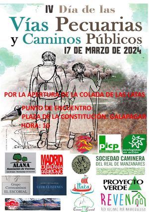 Asociaciones ecologistas y de defensa del Patrimonio vuelven a marchar para pedir la apertura de la Colada de Las Latas en Galapagar