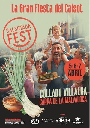 Del 5 al 7 de abril se celebra en Collado Villalba la segunda edición de la Calsotada Fest
