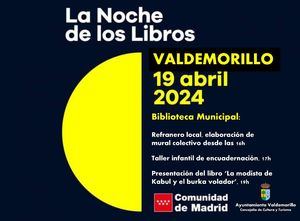 La Biblioteca Municipal de Valdemorillo celebra La Noche de los Libros