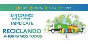 San Lorenzo lanza una campaña para promover la reducción y reciclaje de residuos