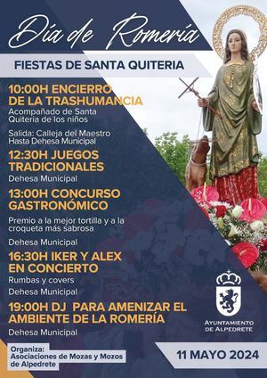 Encierro de la trashumancia, música y juegos tradicionales en la Romería de Santa Quiteria en Alpedrete