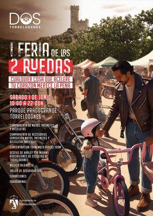 Motos, patinetes y bicicletas, en la I Feria de las 2 Ruedas de Torrelodones