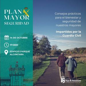 Hoyo de Manzanares ofrece una charla de la Guardia Civil dentro del Plan Mayor de Seguridad