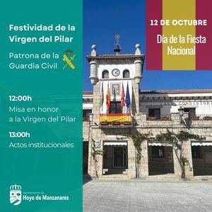 Celebración del 12 de octubre y del Día de la Virgen del Pilar en Hoyo de Manzanares