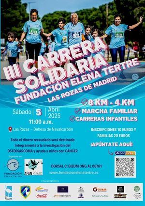 Este sábado se celebra la III Carrera Solidaria de la Fundación Elena Tertre en Las Rozas