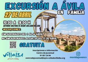 El programa ‘Excursión en familia’ de Collado Villalba propone una visita a Ávila
