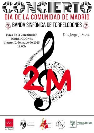 La Banda Sinfónica de Torrelodones dará un concierto para festejar el Día de la Comunidad de Madrid