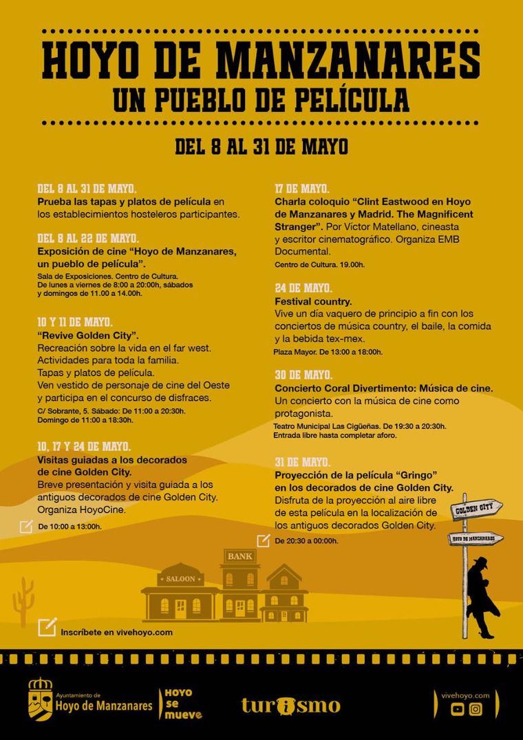 Hoyo de Manzanares celebra en mayo una nueva edición de ‘Un Pueblo de Película’