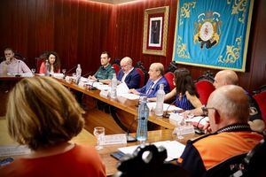 El delegado del Gobierno, en la Junta Local de Seguridad de El Escorial