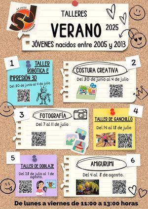 El Verano Juvenil de Guadarrama ofrecerá talleres y actividades del 30 de junio al 8 de agosto