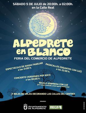 Alpedrete se iluminará con miles de velas el 5 de julio para celebrar la Alpedrete en Blanco
