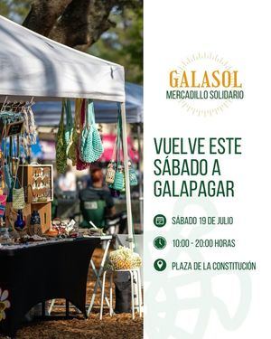 Este sábado se celebra una nueva edición del mercadillo solidario Galasol de Galapagar