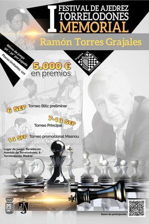 Torrelodones acoge en septiembre el primer Festival de Ajedrez Memorial Ramón Torres Grajales