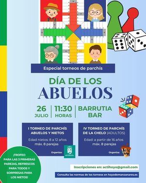Hoyo de Manzanares celebra el Día de los Abuelos con un torneo de parchís intergeneracional