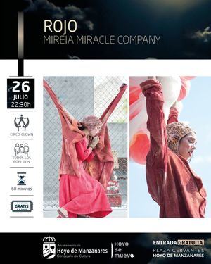 Este sábado, Buenas Noches de circo con ‘Rojo’ y Mireia Miracle en Hoyo de Manzanares