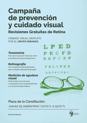 Torrelodones ofrecerá revisiones gratuitas con motivo del Día de la Retina