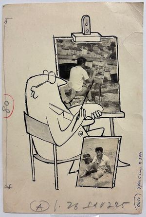 Las Rozas muestra los primeros trabajos artísticos del pintor Eduardo Arroyo