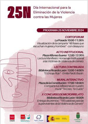 Galapagar conmemora el Día Internacional para la Eliminación de la Violencia contra las Mujeres