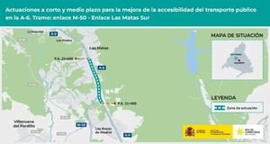 Transportes aprueba el proyecto para mejorar la accesibilidad del transporte público a Las Rozas